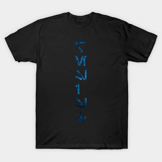 Resist Aurebesh Blue T-Shirt by ATG Designs